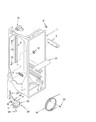 Refrigerator liner parts