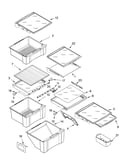 Refrigerator shelf parts