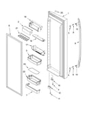 Refrigerator door parts