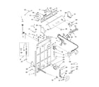 Whirlpool 7MLSC9545JQ6 controls and rear panel parts diagram