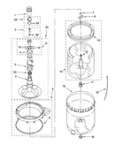 Agitator, basket and tub parts