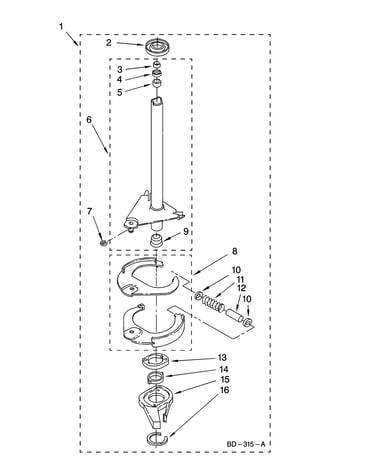 Brake and drive tube parts