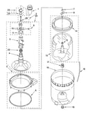 Agitator, basket and tub parts