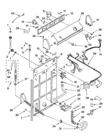 Controls and rear panel parts
