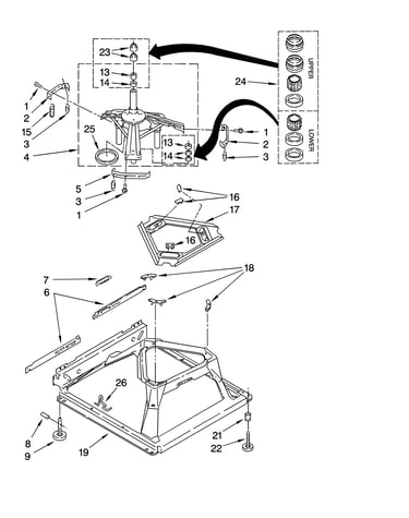 Machine base parts