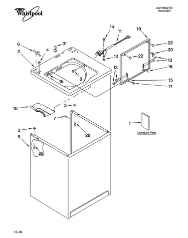 Top and cabinet parts