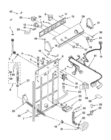 Controls and rear panel parts