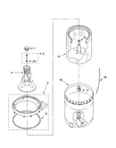 Agitator, basket and tub parts