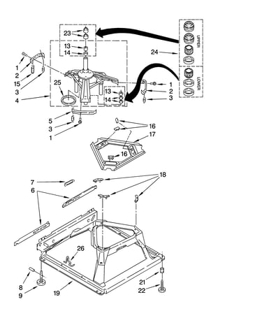 Machine base parts