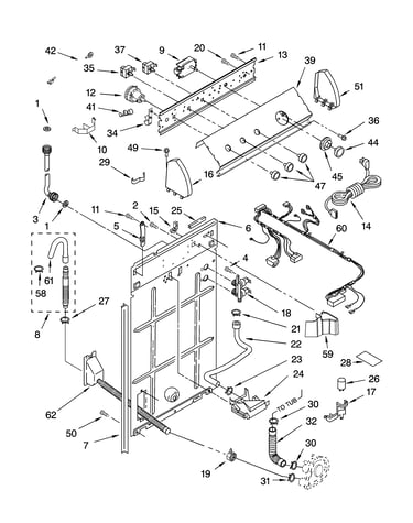 Controls and rear panel parts