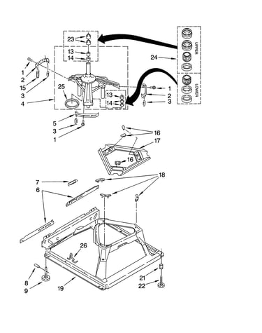 Machine base parts