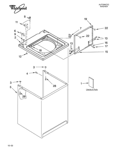 Top and cabinet parts