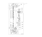 Whirlpool 7MLSR7534MT1 gearcase parts diagram