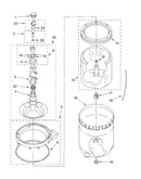 Agitator, basket and tub parts