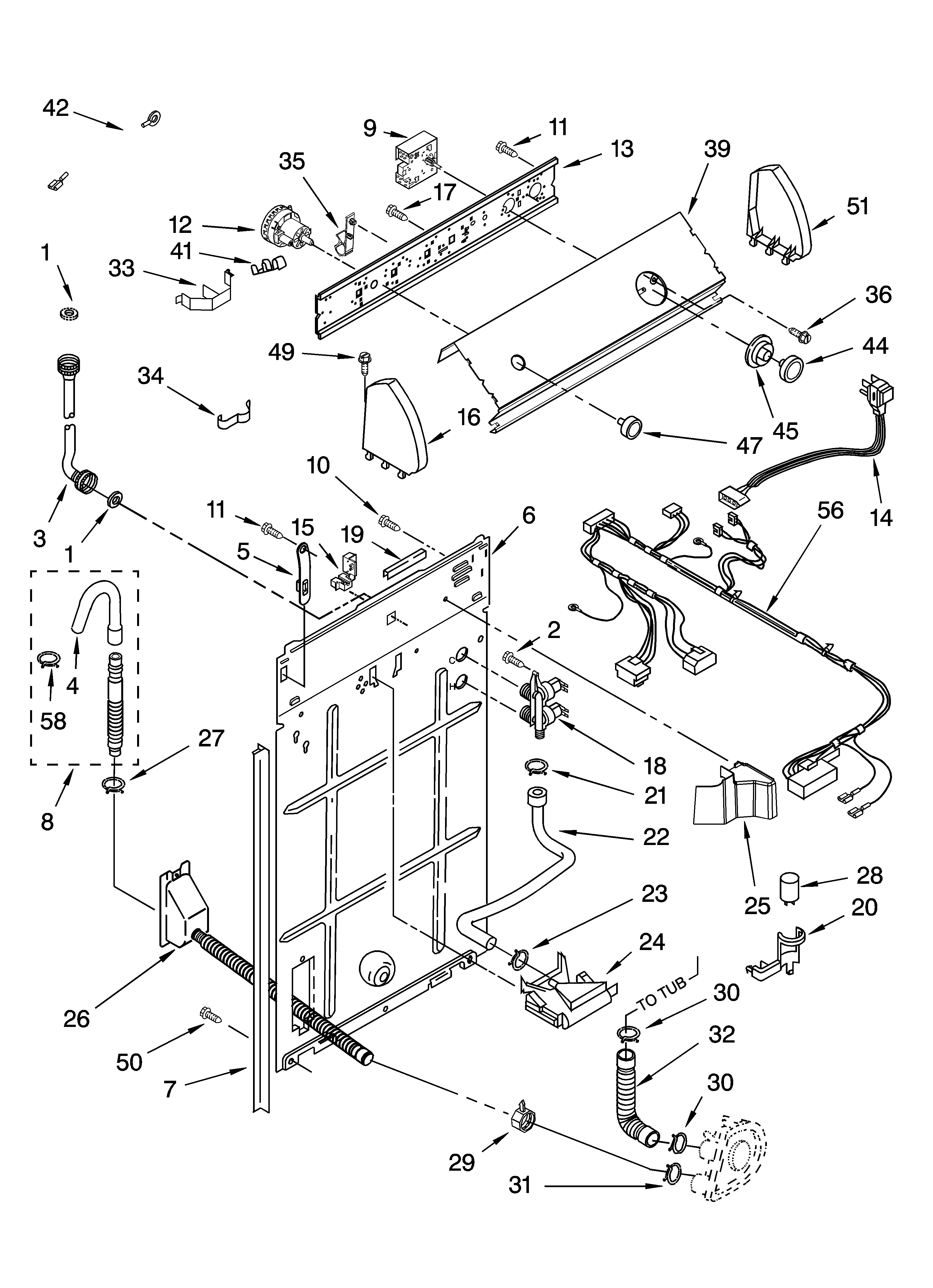CONTROL AND REAR PANEL PARTS