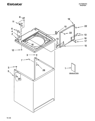 Top and cabinet parts