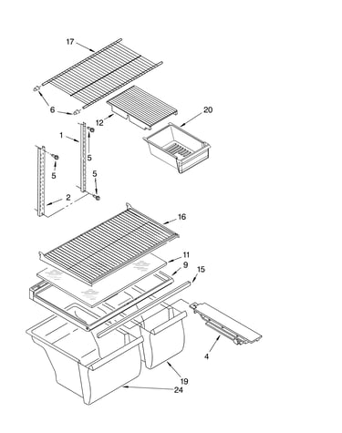 Shelf parts, optional parts