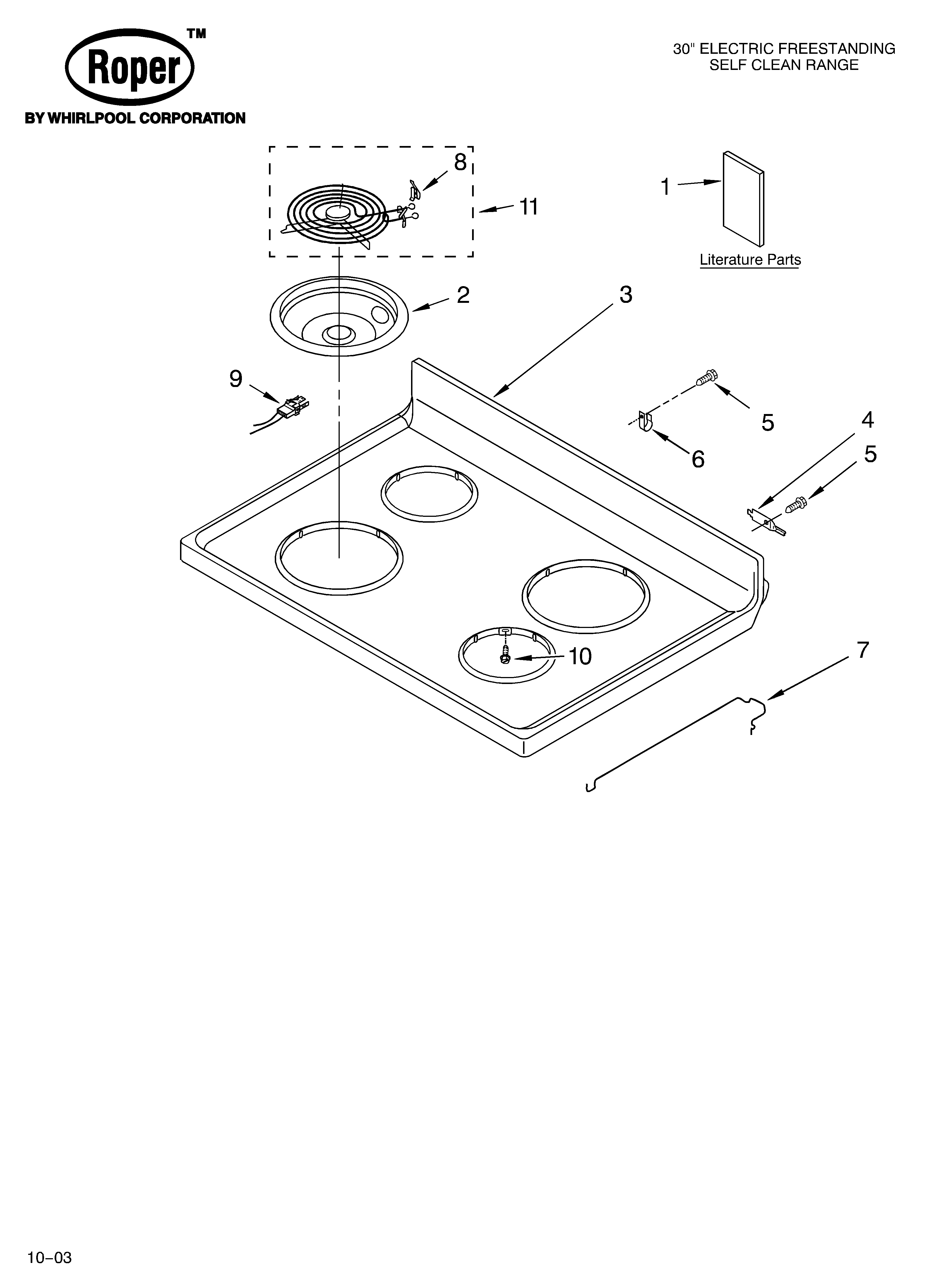 COOKTOP PARTS