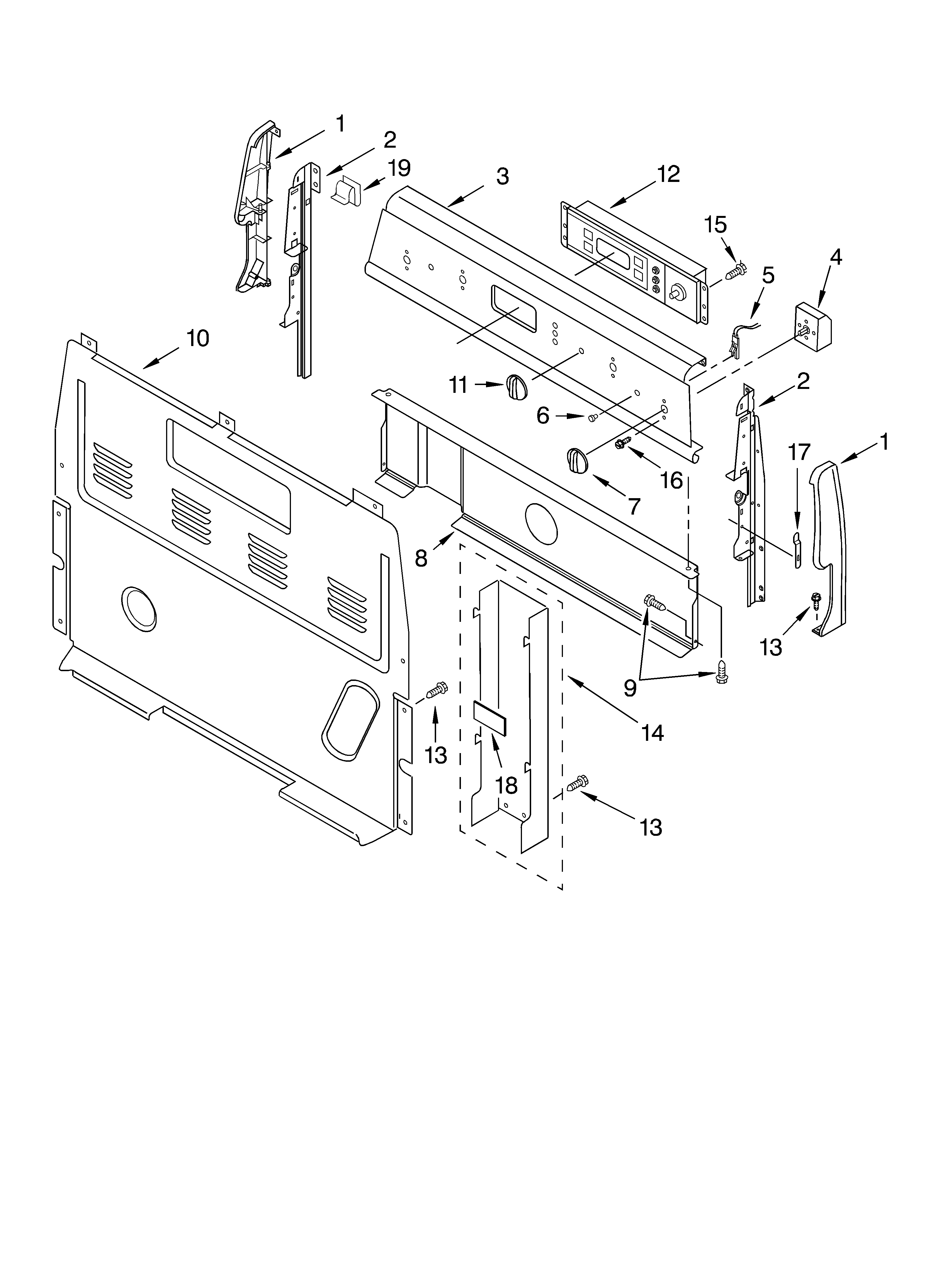 Control panel parts