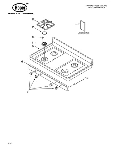 Cooktop parts