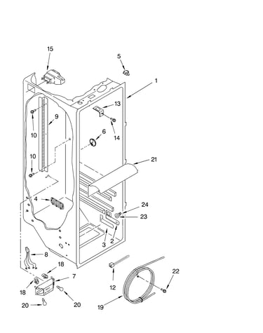 Refrigerator liner parts