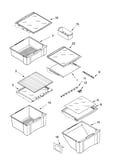 Refrigerator shelf parts