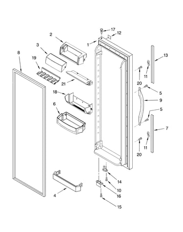 Refrigerator door parts