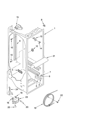 Refrigerator liner parts