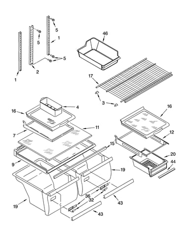 Shelf parts