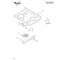 Whirlpool GR458LXMT0 cooktop parts diagram