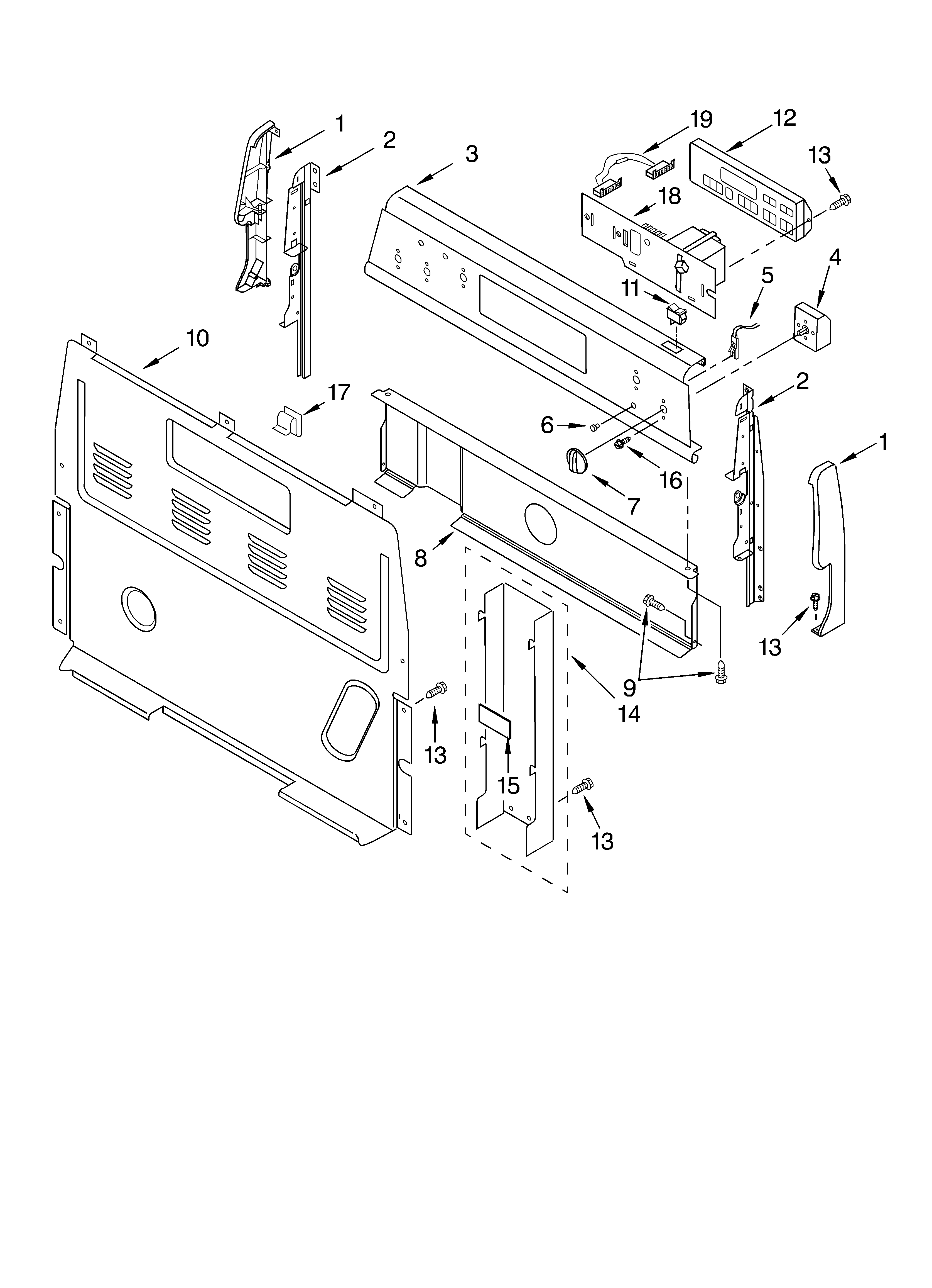 Control panel parts