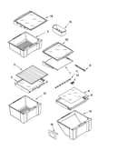 Refrigerator shelf parts
