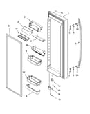 Refrigerator door parts