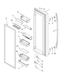 Refrigerator door parts