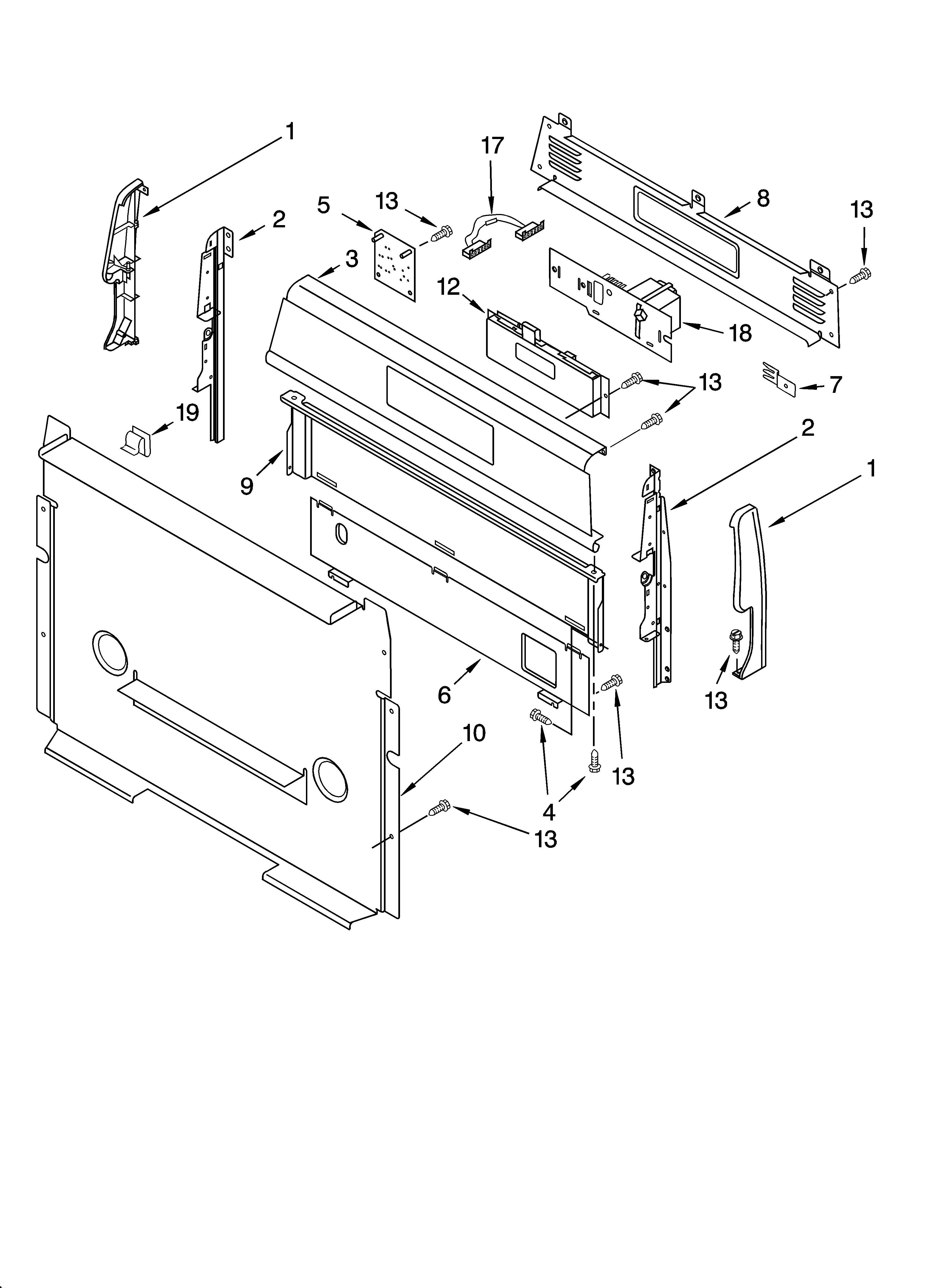 Control panel parts
