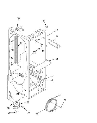 Refrigerator liner parts