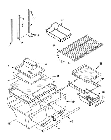 Shelf parts
