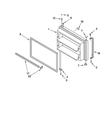 Freezer door parts