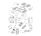 KitchenAid KHMS175MBL0 interior and ventilation parts diagram