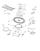 Magnetron and turntable parts