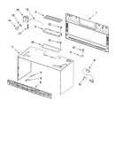 Cabinet and installation parts