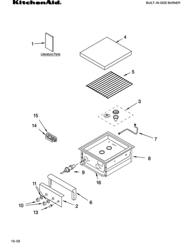 Side burner parts
