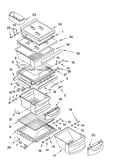 Refrigerator shelf parts