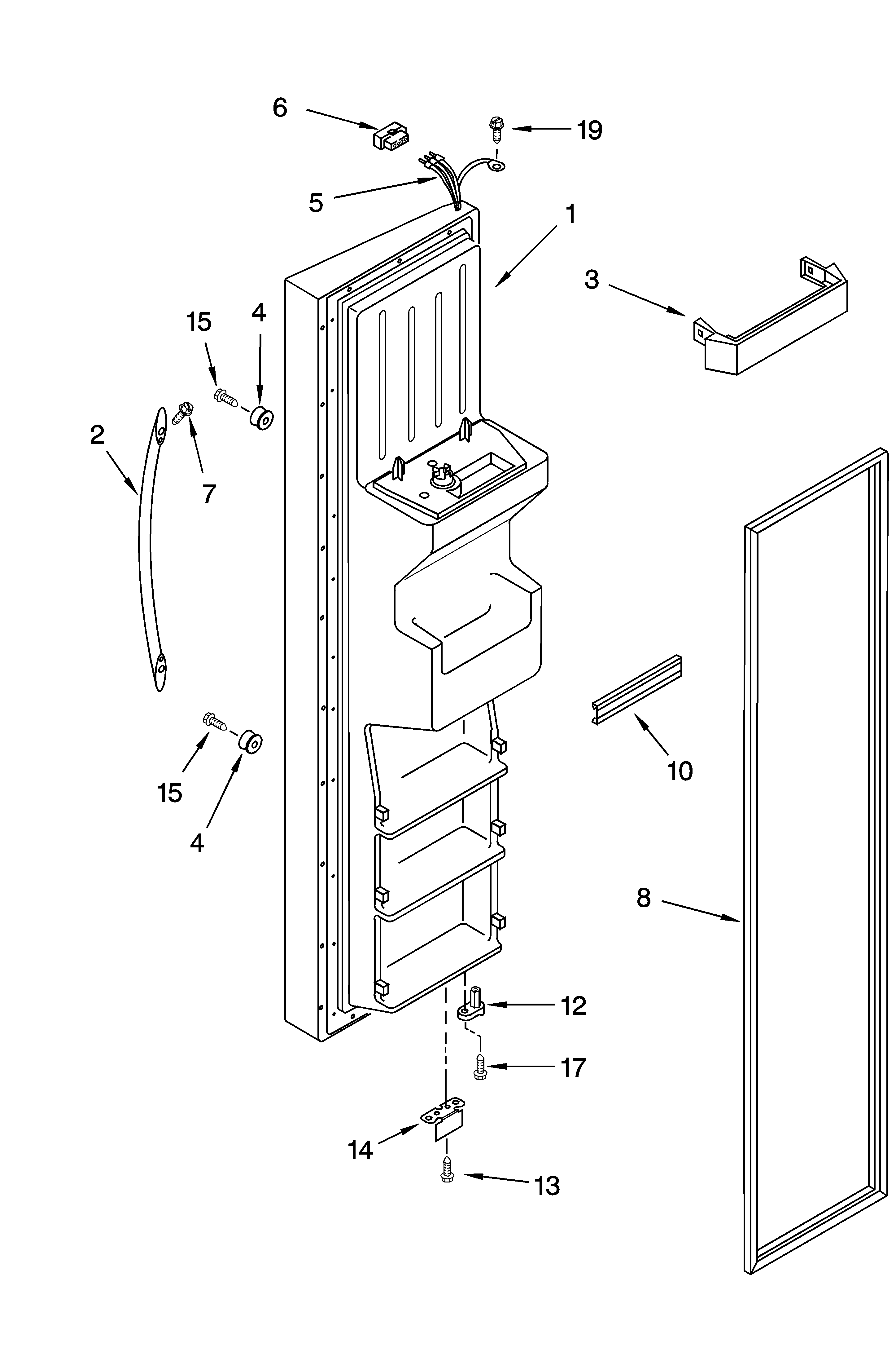 FREEZER DOOR PARTS