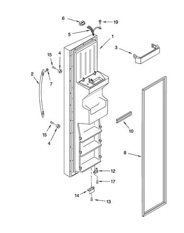 Freezer door parts