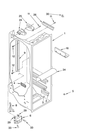 Refrigerator liner parts