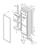 Refrigerator door parts