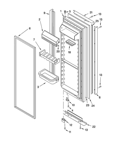 Refrigerator door parts