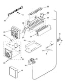 Icemaker parts, parts not illustrated