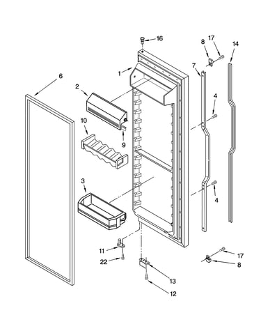 Refrigerator door parts